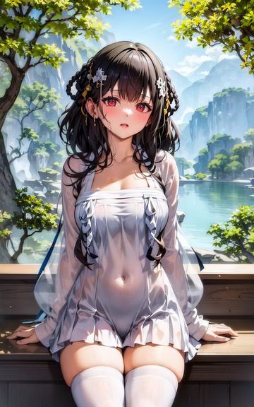 [SD 1.5][LORA]Yet-San (Azur Lane) White Dress 逸仙 膏发凝脂 襦裙 yetsanRuskirt-000008