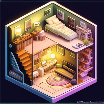 [SD 1.5][TextualInversion]Isometric_Dreams-3900 1