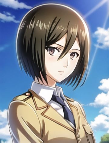 [SD 1.5][TextualInversion]Mikasa Ackerman (Attack on Titan) 1