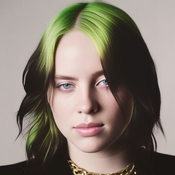 [SD 1.5][Checkpoint]Billie Eilish blonde model Billie Eilish versión with green hair